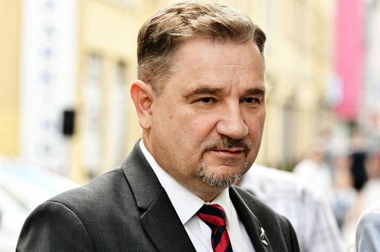Przewodniczący NSZZ „Solidarność” Piotr Duda. 2019 r. Fot. PAP/P. Polak