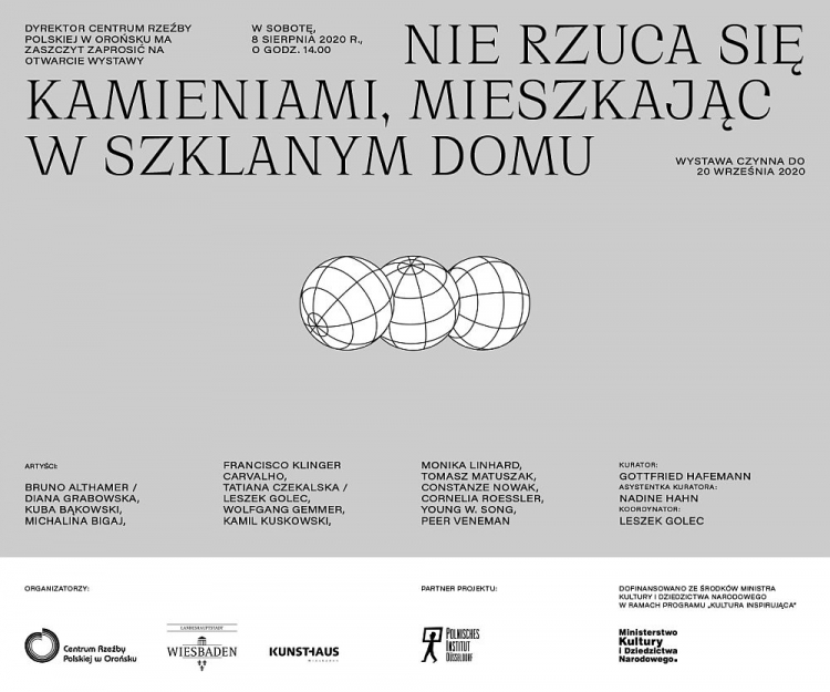 Wystawa „Nie rzuca się kamieniami, mieszkając w szklanym domu” w Centrum Rzeźby Polskiej w Orońsku
