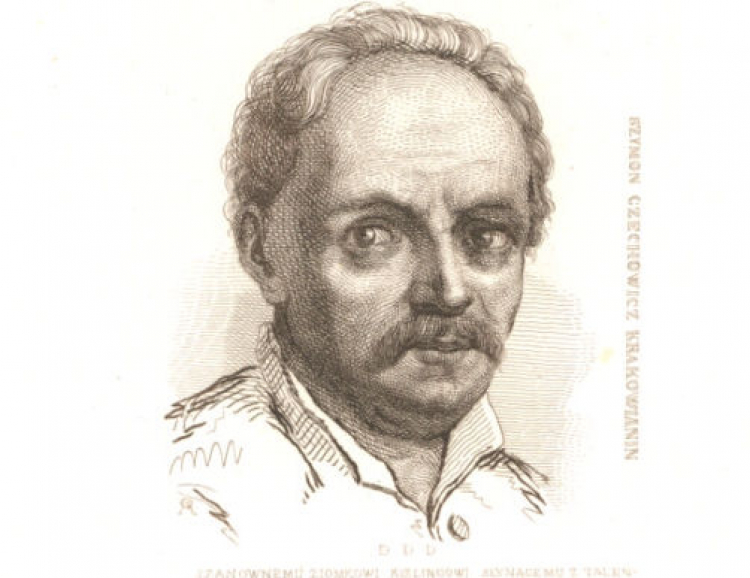 Szymon Czechowicz - staloryt Antoniego Oleszczyńskiego (1826). BN Polona
