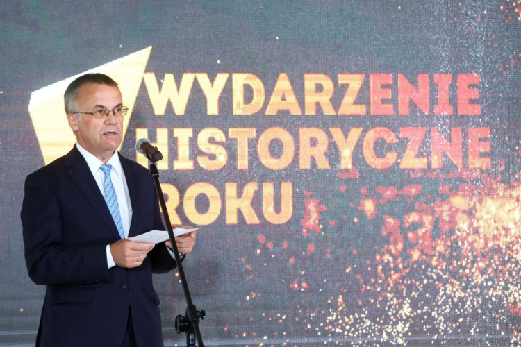 Warszawa, 23.09.2020. Wiceminister kultury i dziedzictwa narodowego Jarosław Sellin podczas uroczystej gali 13. plebiscytu Wydarzenie historyczne Roku w Pałacu na Wodzie w Łazienkach Królewskich. Fot. PAP/R. Guz