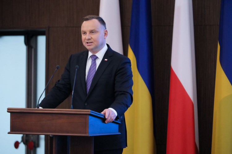 Odessa, Ukraina, 13.10.2020. Prezydent RP Andrzej Duda. Fot. PAP/L. Szymański