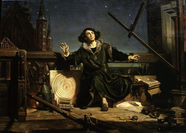 Obraz Jana Matejki „Astronom Kopernik, czyli rozmowa z Bogiem”. Źródło: Wikimedia Commons