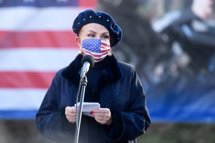 Georgette Mosbacher. Fot. PAP/J. Kaczmarczyk