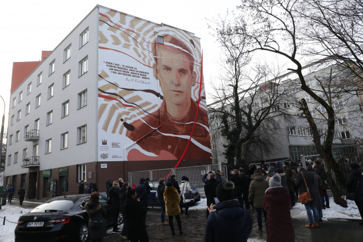 Mural poświęcony pamięci Krzysztofa Kamila Baczyńskiego. Fot. PAP/A. Zawada