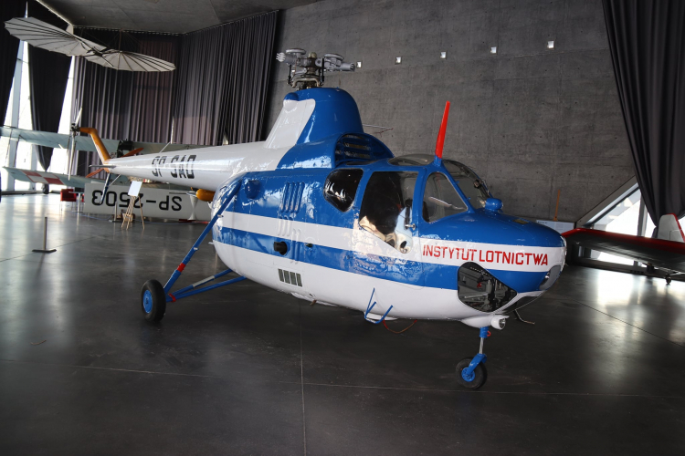 Helikopter SM-1. Źródło: www.facebook.com/MuzeumLotnictwa