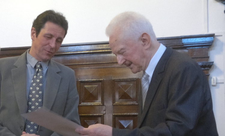 Prof. Marek Słoń (L) oraz Henryk Rutkowski. Źródło: Archiwum prywatne/M. Słomski