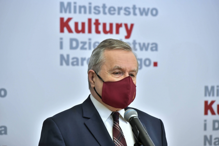 Wicepremier, minister kultury, dziedzictwa narodowego i sportu prof. Piotr Gliński. Fot. PAP/A. Lange