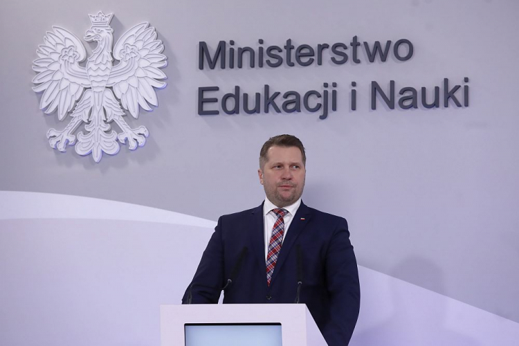Minister edukacji i nauki Przemysław Czarnek. Fot. PAP/T. Gzell