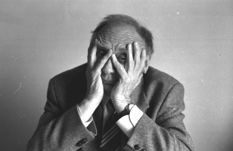 Stefan Kisielewski, 1989 r. Fot. PAP/W. Rozmysłowicz