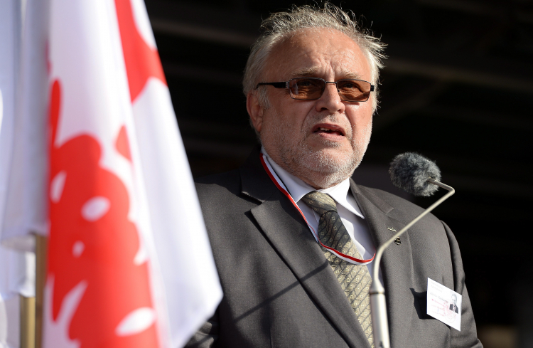 Przewodniczący ZR NSZZ "Solidarność" Zdzisław Maszkiewicz. Fot. PAP/P. Polak