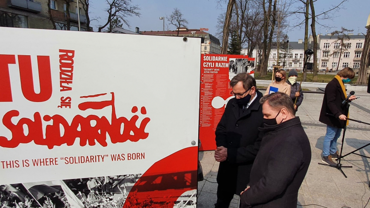 Otwarcie wystawy „Tu rodziła się Solidarność”. Źródło: IPN