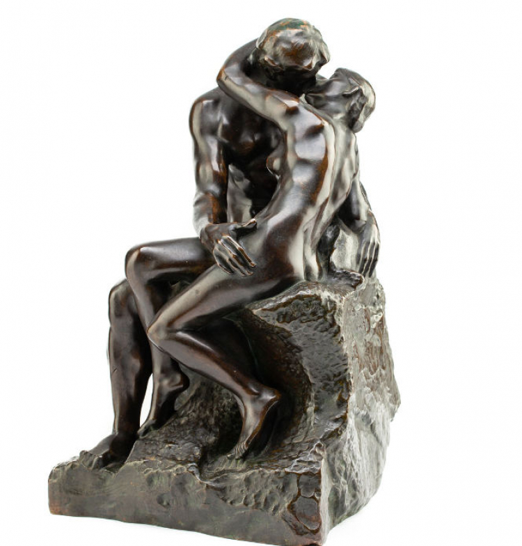 Rzeźba „Pocałunek" Auguste'a Rodina. Źródło: DESA Unicum
