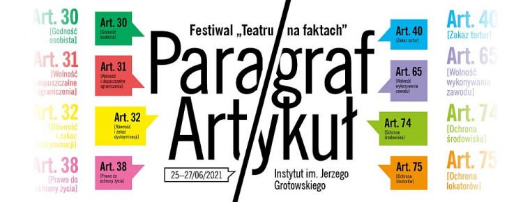 Festiwal „Paragraf/Artykuł” w Instytucie Grotowskiego we Wrocławiu