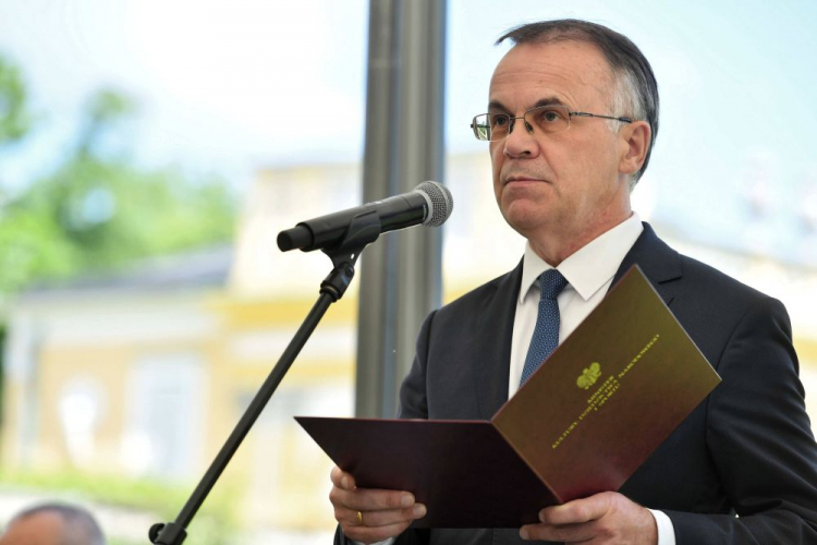Sekretarz stanu w Ministerstwie Kultury, Dziedzictwa Narodowego i Sportu Jarosław Sellin. Fot. PAP/P. Nowak