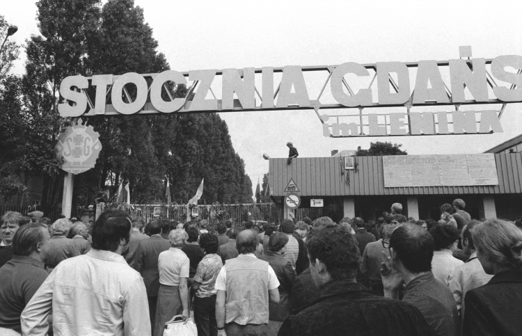 Tak rodziła się „Solidarność”. Sierpień ’80 w Gdańsku. Fot. PAP/J. Uklejewski