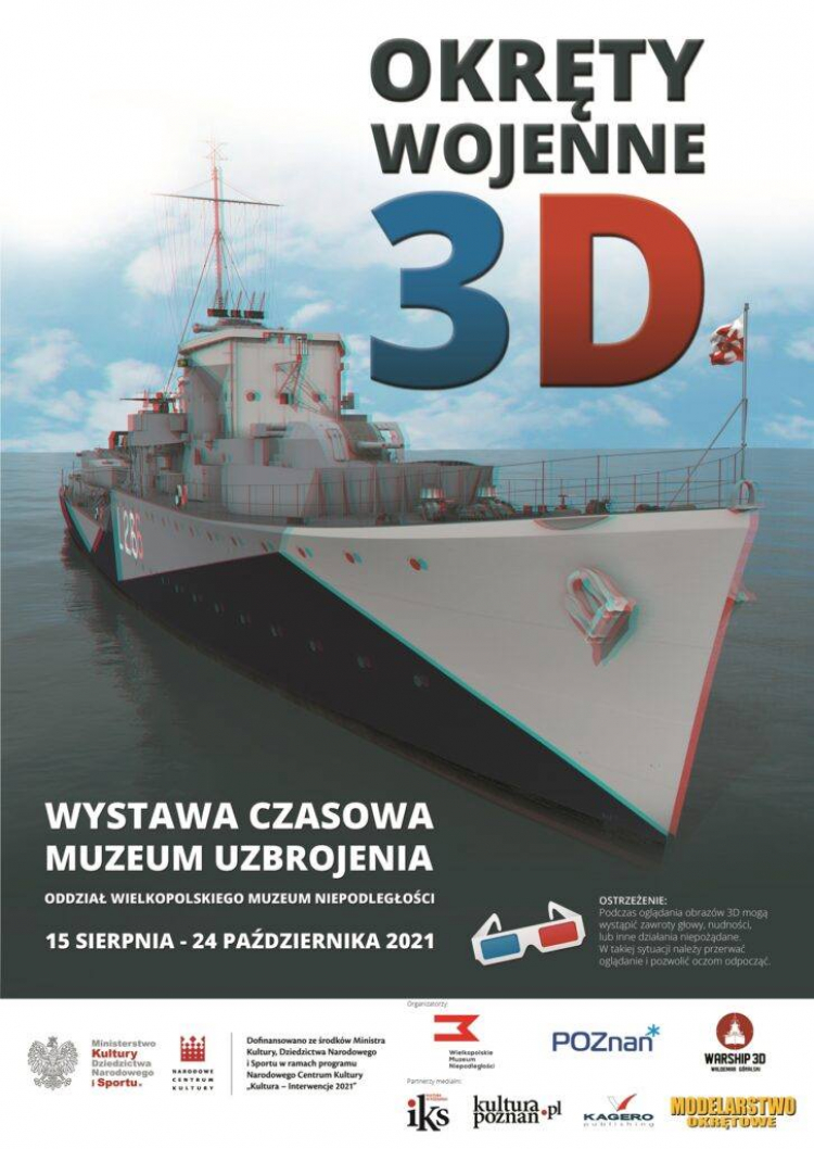 Wystawa „Okręty wojenne 3D” w poznańskim Muzeum Uzbrojenia