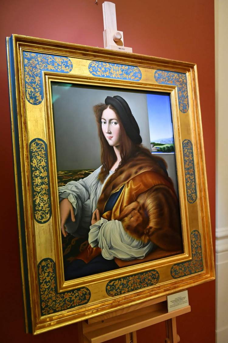 Jedyna na świecie rekonstrukcja „Portretu Młodzieńca” Rafaela w Muzeum Czartoryskich w Puławach. Fot. PAP/W. Jargiło