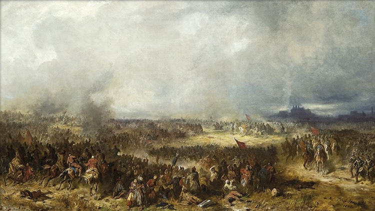 „Bitwa pod Chocimiem” Józefa Brandta. Źródło: Wikimedia Commons