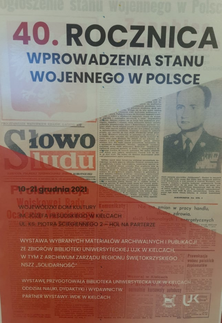 40. rocznica wprowadzenia stanu wojennego w Polsce – wystawa w Wojewódzkim Domu Kultury