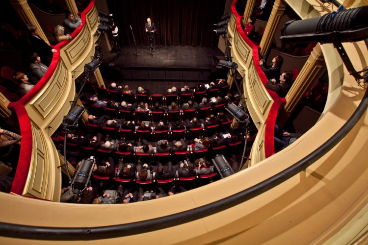 Wnętrze budynku Teatru Starego w Lublinie. Fot. PAP/W. Jargiło