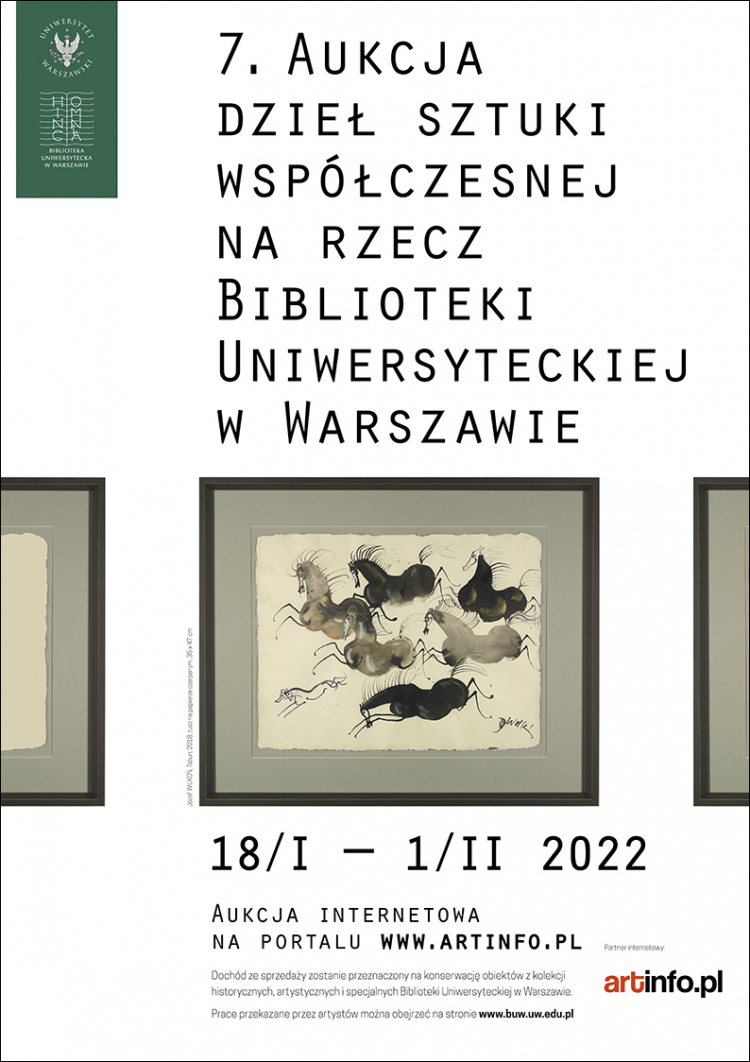 7. Aukcja dzieł sztuki współczesnej na rzecz BUW. Źródło: BUW