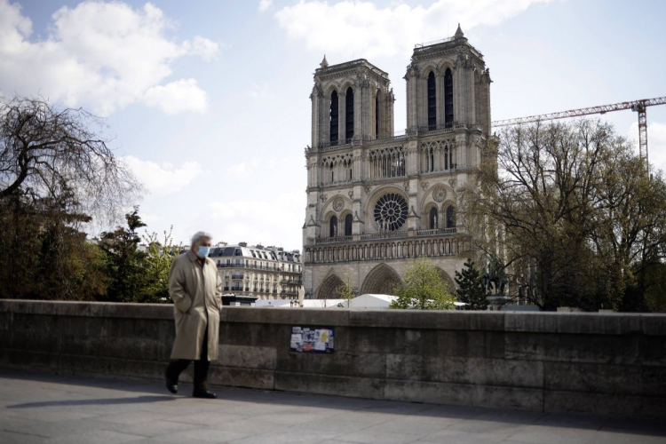 Odbudowa katedry Notre-Dame. 2021 r. Fot. PAP/EPA