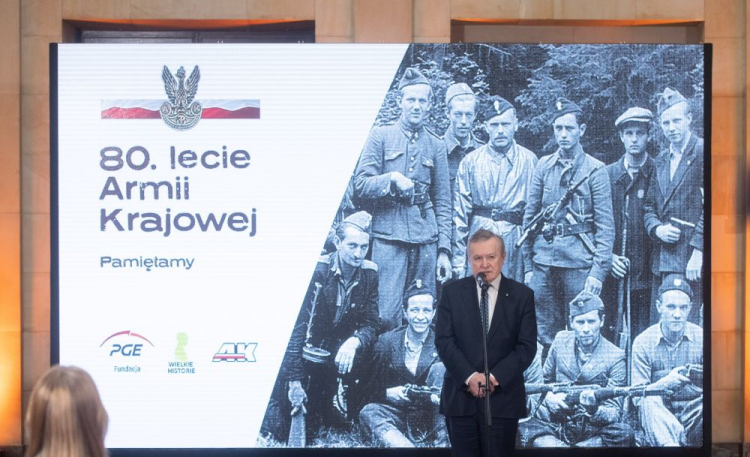 Warszawa, 14.02.2022. Wicepremier, minister kultury i dziedzictwa narodowego Piotr Gliński podczas konferencji prasowej w Muzeum Narodowym w Warszawie. Fot. A. Lange