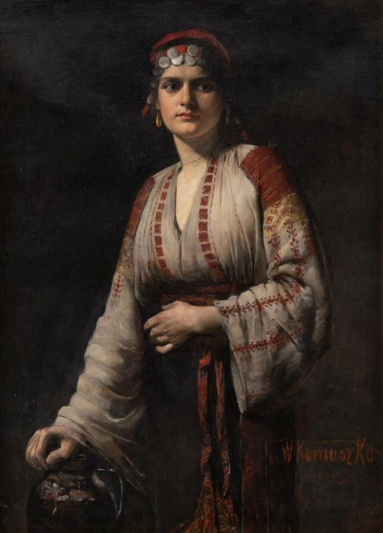 „Portret kobiety z Bałkanów” Wacława Koniuszki. Źródło: materiały prasowe Urzędu Marszałkowskiego Województwa Mazowieckiego