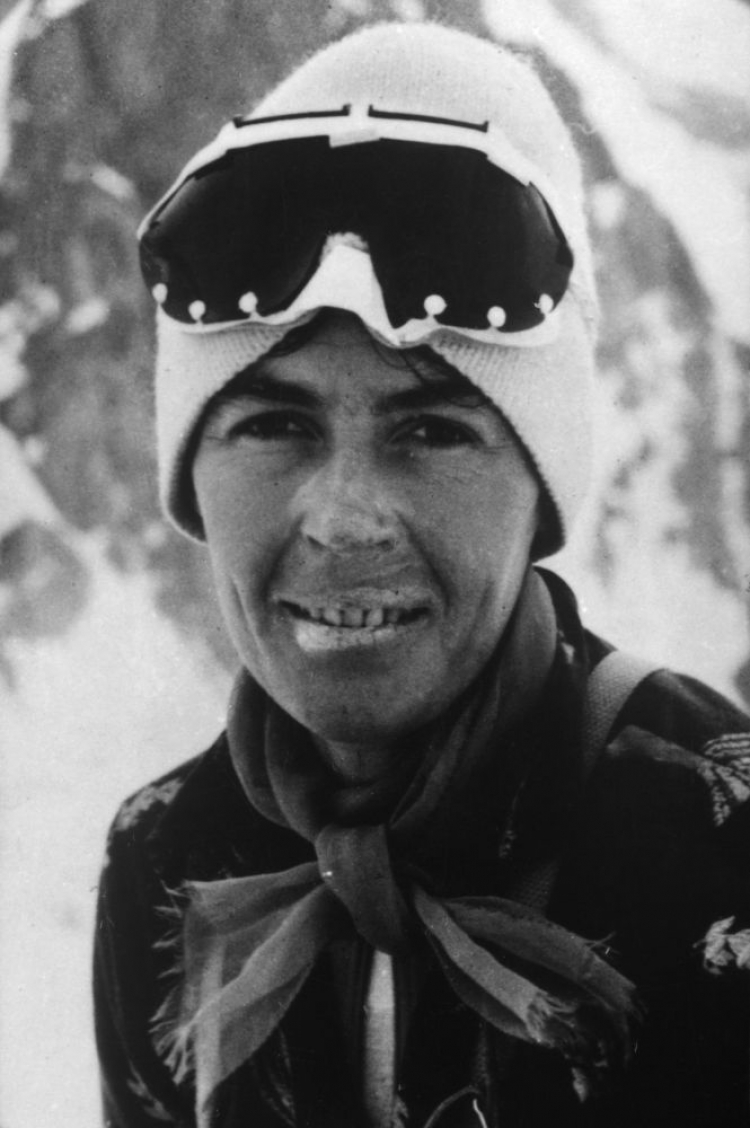 Wanda Rutkiewicz podczas wyprawy na Mount Everest. 10.1978. Fot. PAP/Reprodukcja