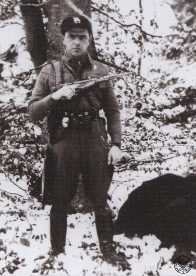 Por. cc Jan Piwnik „Ponury”, Szczytniak, grudzień 1943. Fot. z zasobu IPN