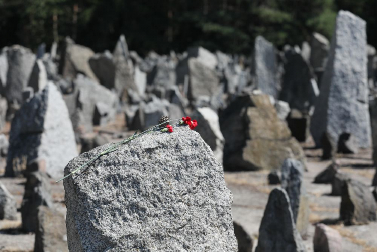 reblinka, 02.08.2022. Uroczystości upamiętniające 79. rocznicę powstania w obozie zagłady w Treblince. Fot. PAP/P. Supernak