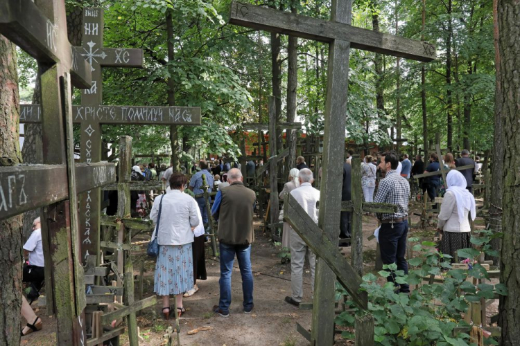 Uroczystości Święta Przemienienia Pańskiego w prawosławnym sanktuarium na św. Górze Grabarce. Fot. PAP/A. Reszko