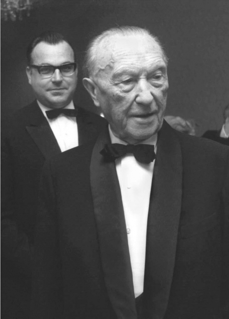 Kanclerz RFN Konrad Adenauer. Fot. PAP/CAF/EPA