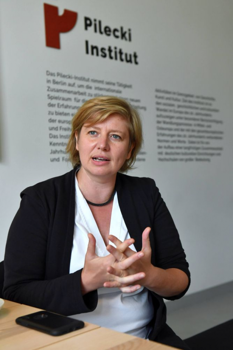 Dyrektor Instytutu Pileckiego w Berlinie Hanna Radziejowska. Fot. PAP/M. Bielecki