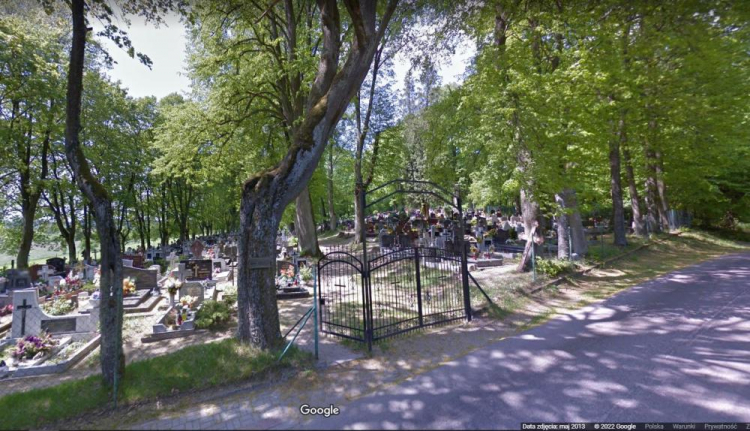 Cmentarz w Brąswałdzie. Źródło: Google Maps – Street View