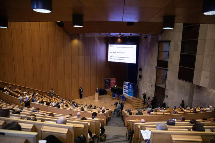 IV Kongres Zagranicznych Badaczy Dziejów Polski w Auditorium Maximum Uniwersytetu Jagiellońskiego w Krakowie. Fot. PAP/Art Service 2