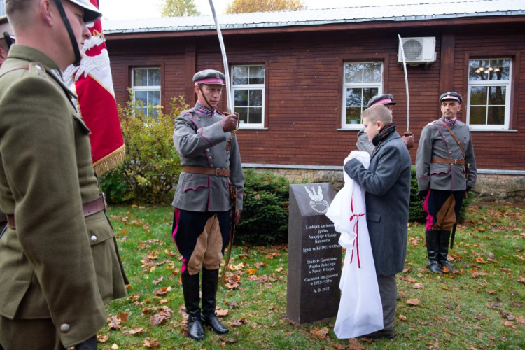 Uroczystości z okazji 100-lecia Garnizonu Wojska Polskiego w Nowej Wilejce. Wilno, 15.10.2022. Fot. PAP/V. Doveiko