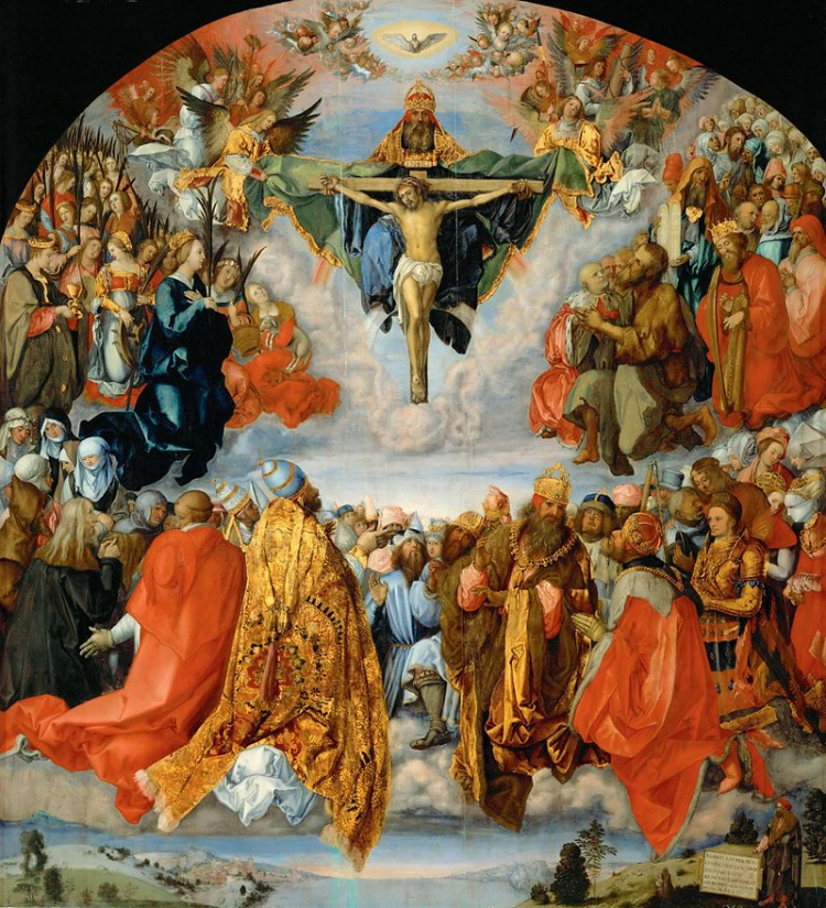 "Wszyscy święci" Albrechta Dürera. Źródło: Wikimedia Commons