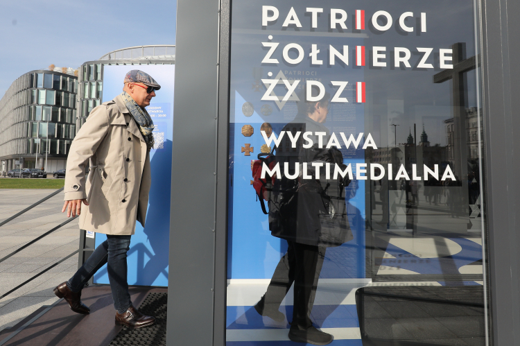 Otwarcie wystawy "Patrioci. Żołnierze. Żydzi." w Warszawie. Fot. PAP/P. Supernak