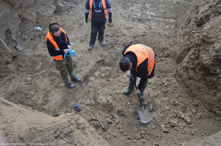 Odkryto kolejne szczątki ludzkie na Górkach Czechowskich w Lublinie. Źródło: Biuro Poszukiwań i Identyfikacji IPN