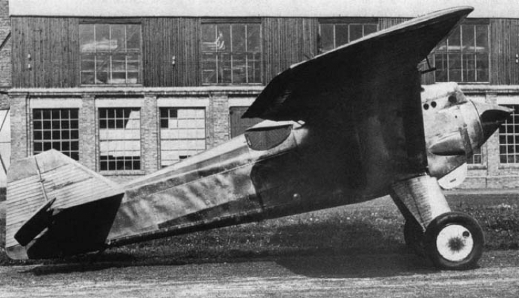 PZL P.1 (pierwszy prototyp, 1928 r.). Źródło: Wikipedia Commons