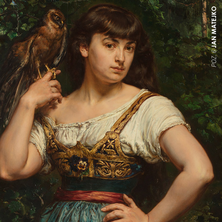 „Portret córki Heleny z krogulcem” Jana Matejki. Źródło: Dom Aukcyjny Polswiss Art 