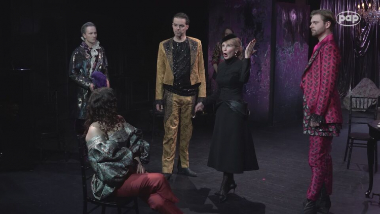 Premiera „Mizantropa” Moliera w reż. Jana Englerta w Teatrze Narodowym. Fot. Serwis Wideo PAP