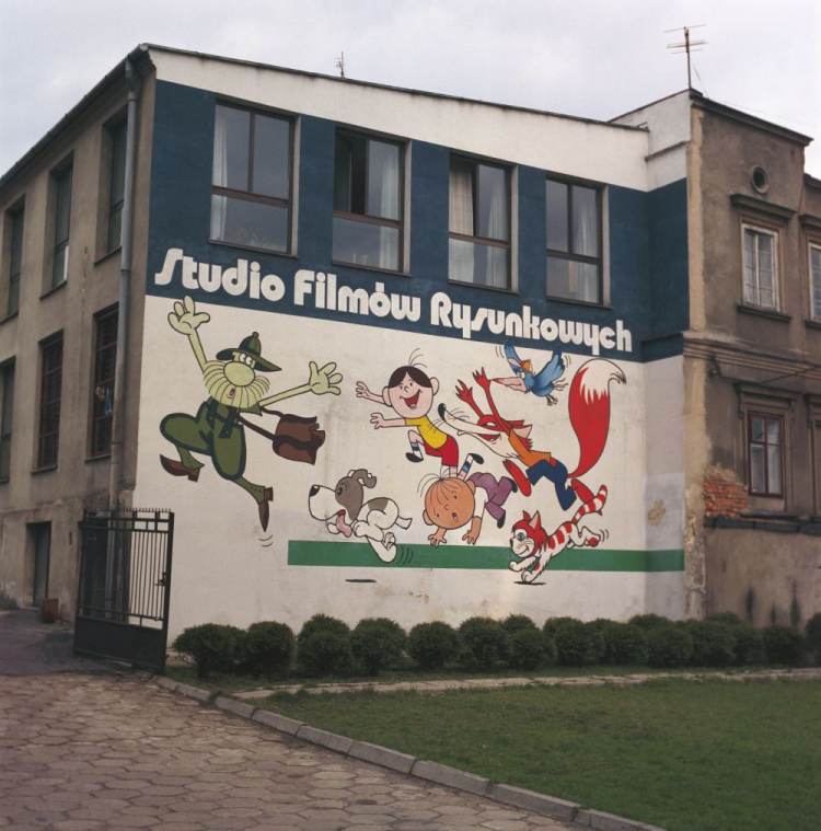 Bielsko-Biała, 1989 r. Budynek Studia Filmów Rysunkowych przy ul. Cieszyńskiej 24. Fot. PAP/J. Ochoński