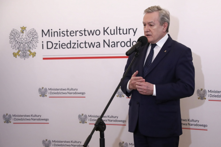 Wicepremier, minister kultury i dziedzictwa narodowego Piotr Gliński. Fot. PAP/T. Gzell