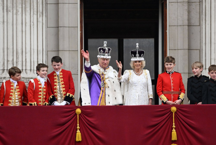 Król Karol III i królowa Camilla. Fot. PAP/EPA