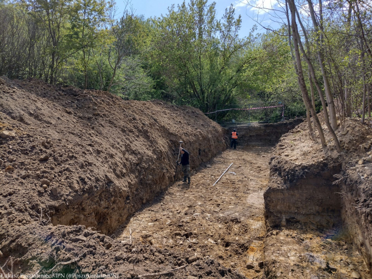 IPN odnalazł szczątki ponad 40 osób w trakcie poszukiwań na Górkach Czechowskich. Źródło: Biuro Poszukiwań i Identyfikacji IPN