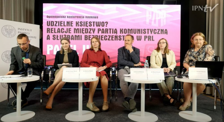 Konferencja IPN „Udzielne księstwo? Relacje między partią komunistyczną a służbami bezpieczeństwa PRL”. Źródło: kanał IPNtv na portalu YouTube