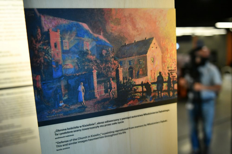 Gdańsk, 11.07.2023. Otwarcie wystawy upamiętniającej ofiary Zbrodni Wołyńskiej w Muzeum II Wojny Światowej. Fot. PAP/A. Warżawa