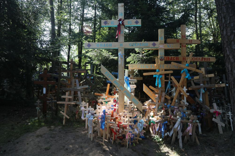 Obchody Święta Przemienienia Pańskiego w prawosławnym sanktuarium na Świętej Górze Grabarce. 19.08.2023. Fot. PAP/A. Reszko